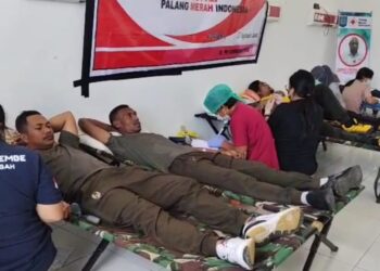 Gelar Donor Darah, PMI Mamteng Kumpulkan 60 Kantong Darah