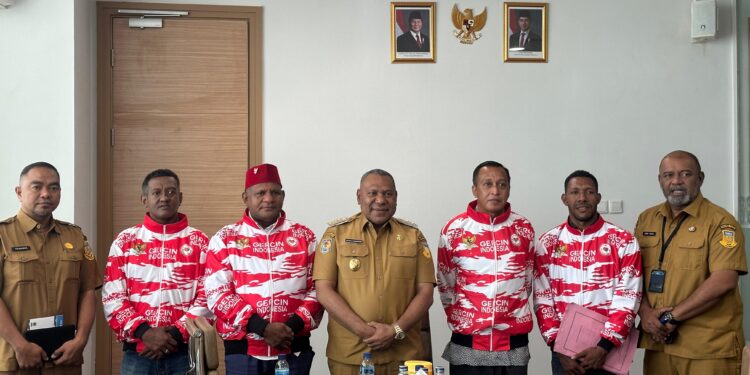 Ketum GERCIN Indonesia HYU dan Pasukan Audiensi dengan Wakil Gubernur Papua: Laporkan Kesiapan Rakornas GERCIN 6 Provinsi di Tanah Papua