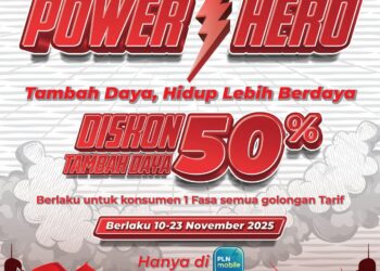 Semangat Hari Pahlawan, PLN Luncurkan Program “Power Hero”, Beri Diskon 50% Tambah Daya