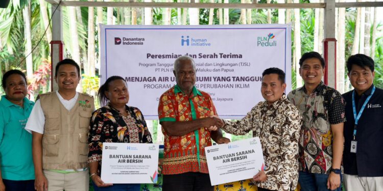 PLN UIP MPA Hadirkan Akses Air Bersih di Sabron Yaru sebagai Upaya Adaptasi Perubahan Iklim