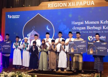 Bank Mandiri Region XII Hadirkan Cahaya Keberkahan Kebaikan Ramadan 1447 H, dengan menggelar Buka Puasa, Santunan, dan Khitanan Gratis untuk Warga Papua