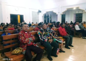 Suku Byak di Tanah Tabi Ibadah Syukur Perayaan 118 Tahun Injil Masuk di Maudori Supiori