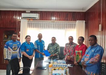 Bawa Misi Normalisasi, Bupati Biak Numfor Terima Audiensi Caretaker DPD KNPI Biak