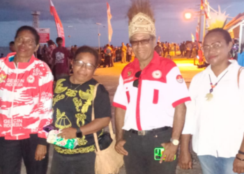 GERCIN Saireri Sambut Kunjungan Kerja Gubenur Papua dan Rombongan di Kabupaten Supiori