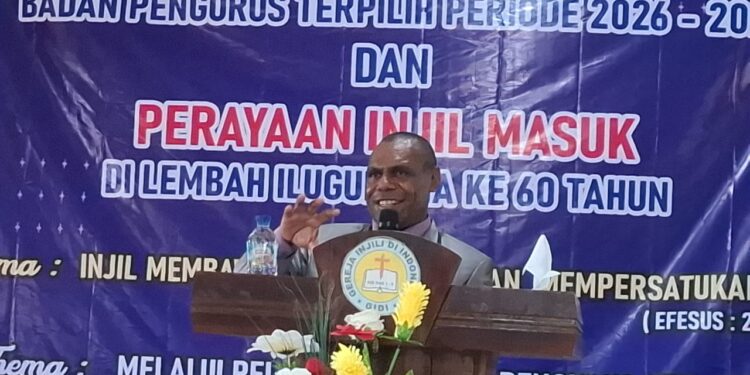 Perayaan HUT Ke-60  Masuknya Injil di Elugun Ima, Umat GIDI Klasis Woso Diminta Hidup Serupa Karakter Kristus