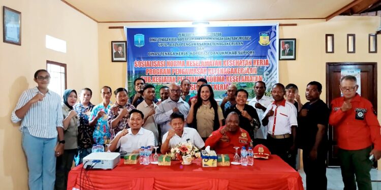Pemprov Papua Sosialisasi K3 di Supiori, Perkuat Pengawasan dan Edukasi Dunia Usaha