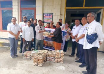 APPU Peduli Sesama, Menyalurkan Bantuan Telur Lokal Biak untuk Penuhi Kebutuhan Gizi Korban Ledakan Dugaan Bom Perang Dunia II