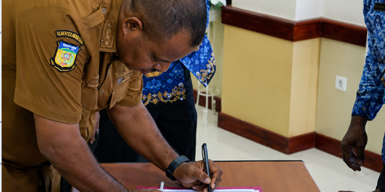 Pemkab Supiori Hibahkan Gedung untuk Kantor Pertanahan, Perkuat Sinergi dengan Kementerian ATR/BPN