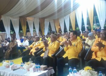 Bupati Jayapura Yunus Wonda Hadiri Pelantikan Ketua dan Pengurus Baru Golkar Kabupaten Jayapura
