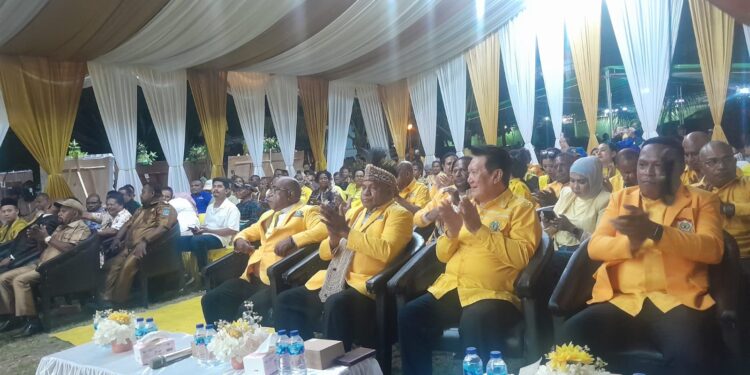 Bupati Jayapura Yunus Wonda Hadiri Pelantikan Ketua dan Pengurus Baru Golkar Kabupaten Jayapura