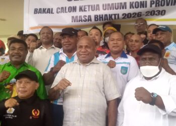 Gubernur Papua Matius Fakhiri Resmi Daftar Calon Ketua KONI Papua, Kantongi Dukungan Mayoritas Cabang Olahraga