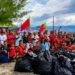 Wakil Wali Kota Jayapura Apresiasi, Fans Portugal Jayapura Papua, Peduli Lingkungan Gelar Aksi Bersih Pantai Holtekam