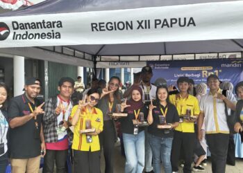 Bank Mandiri Region XII Hadirkan Livin’ Berbagi Rp1, Perkuat Semangat Gotong Royong Jelang HUT ke-81 RI