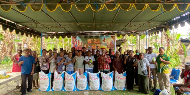Mananwir Mandibodibo Gelar Bakti Sosial Ketahanan Pangan