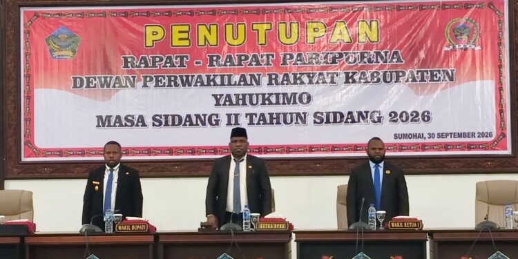 DPRK Yahukimo Tutup Masa Sidang II, Perubahan APBD 2026 Disepakati