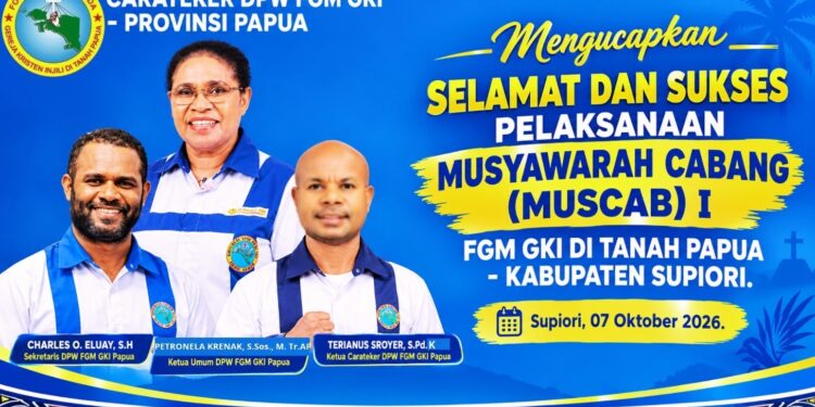 FGM GKI Provinsi Papua Targetkan Musyawarah Cabang di 8 Kabupaten dan 1 Kota Rampung Oktober