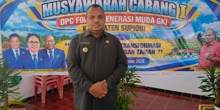 Bupati Supiori Heronimus Mansoben Terpilih Pimpin FGM Kabupaten Supiori, Ajak Generasi Muda GKI Perkuat Kolaborasi